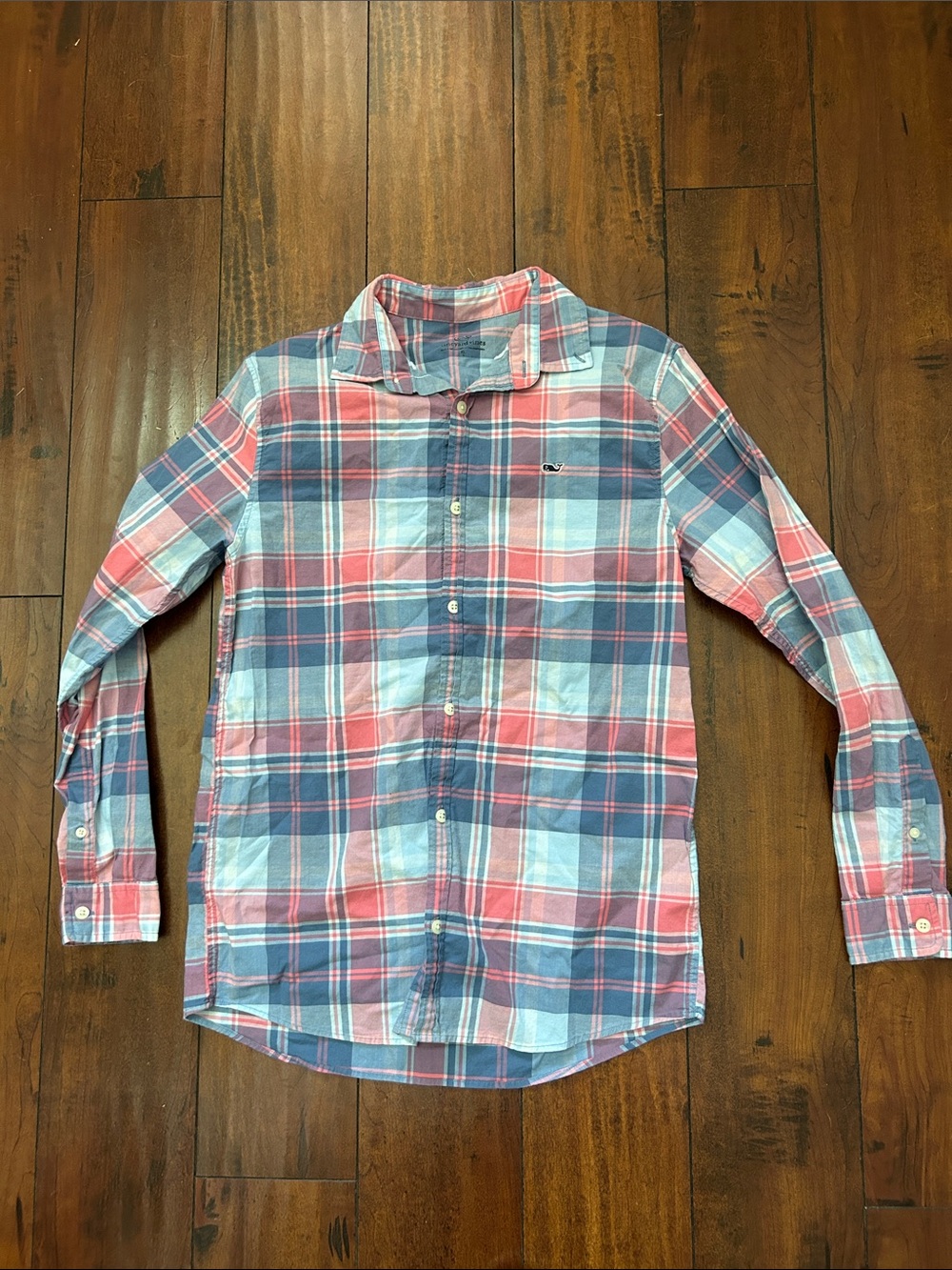 Vineyard Vines Kids Plaid Button-Down Shirt XL